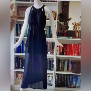 Xhilaration long black maxi dress